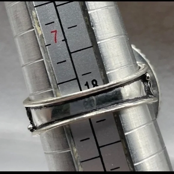 Blue Solar Quartz Ring 925 - Picture 8 of 8